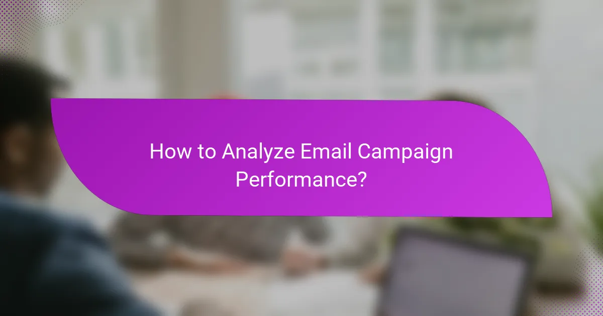 How to Analyze Email Campaign Performance?