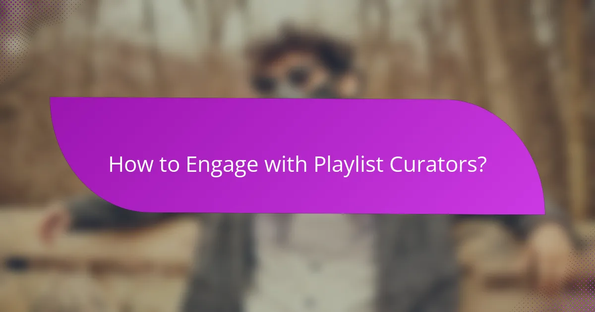 How to Engage with Playlist Curators?