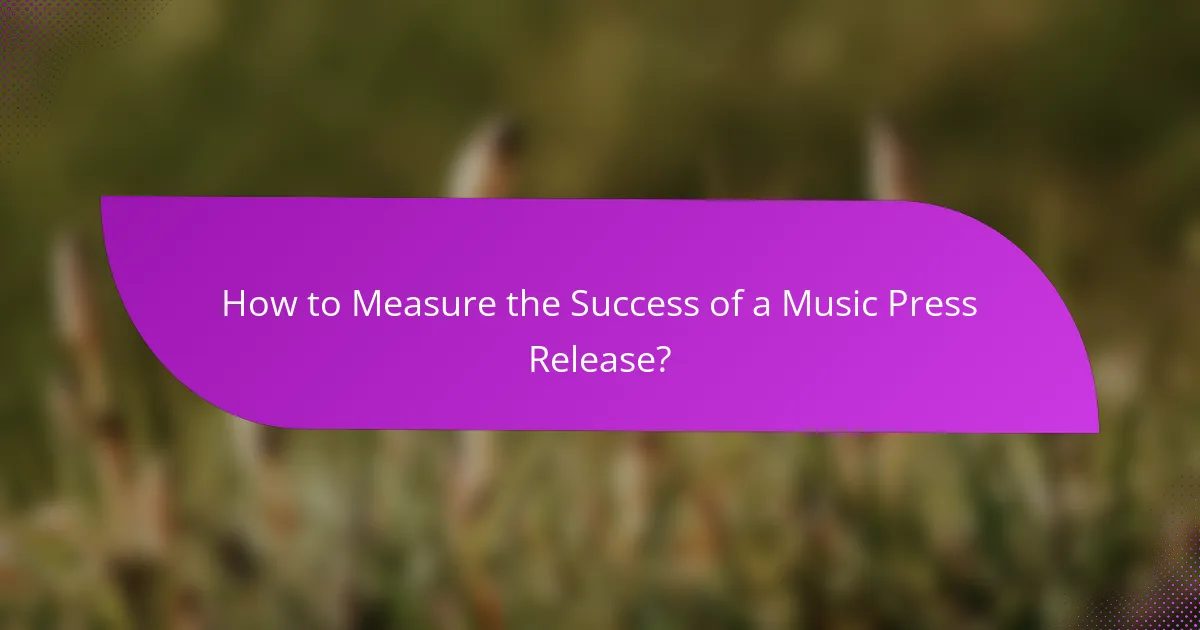 How to Measure the Success of a Music Press Release?