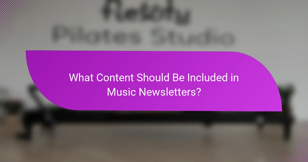 What Content Should Be Included in Music Newsletters?