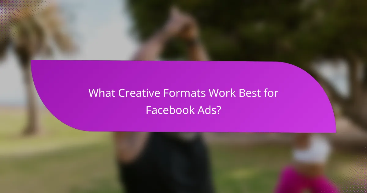 What Creative Formats Work Best for Facebook Ads?