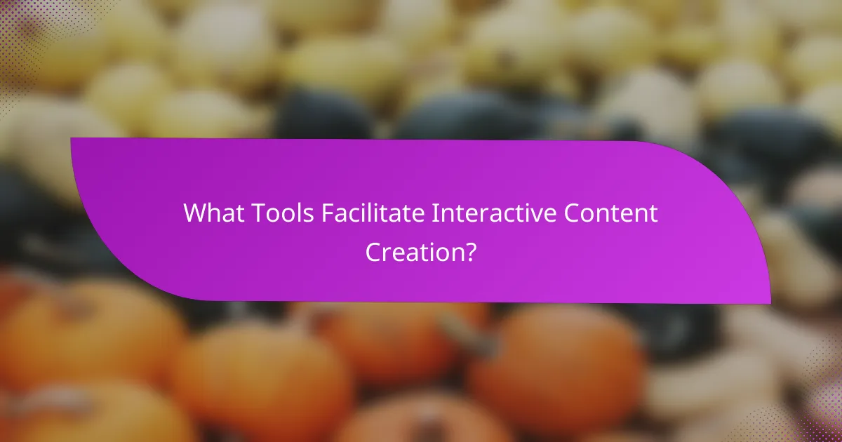 What Tools Facilitate Interactive Content Creation?