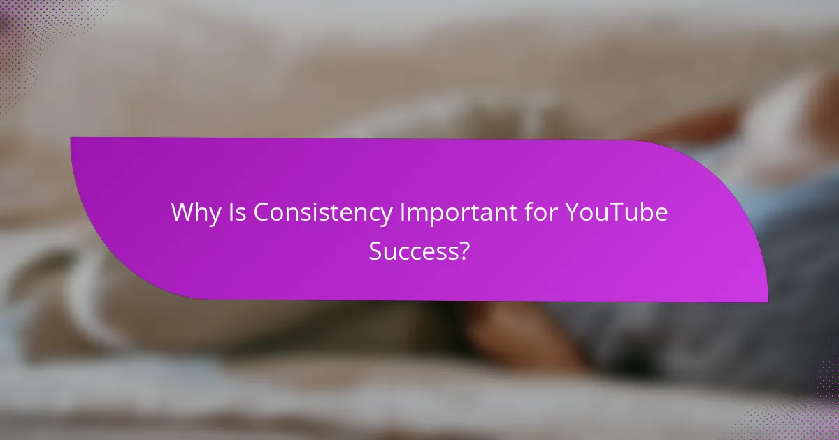 Why Is Consistency Important for YouTube Success?